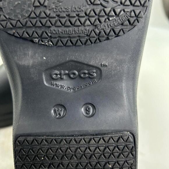 Crocs Neria Pro Clogs Women’s US 9 Black Dual Comfort Slip On Clog Shoes - Picture 10 of 10